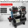 Pintura de Gundam Militar modelo de colorir Caneta Spray bomba de ar pequeno compressor de ar bomba spray reparo de móveis de sofá pistola de spray para bolo