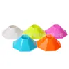 Disco marcador octagonal obstáculo equipo de ayuda para entrenamiento de fútbol disco marcador con apertura redonda marcador