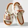 Pantuflas de Punta Abierta al por Mayor Precio Especial Pantuflas de Algodón Lino para el Hogar para Mujeres Antideslizantes de Interior Suela Gruesa Primavera y Otoño Pantuflas para Todas las Estaciones