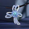 Broche Estilo Yang Mi para Mujer, Flor de Pecho Versátil de Lujo Ligero Anti-Exposición, Pin de Sujeción para Traje, Accesorio de Ropa, Pin de Solapa