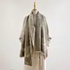 Bufanda Doble Cara Super Suave Amigable con la Piel Imitación Cachemir Estampado Paisley Flor de Anacardo para Mujer Otoño Invierno Cálida Chal de Temperamento Intelectual