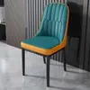 Cadeira de jantar minimalista nórdica para casa, cadeira de luxo leve, banqueta moderna de alta qualidade para hotel comercial, restaurante, com encosto, cadeira de mahjong