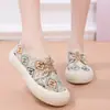 Zapatos de Mujer para Primavera y Otoño, Alpargatas Versátiles Estilo Chanel, Zapatos de Tela a la Moda y Ligeros Estilo Antiguo con Suelas Blandas, Cómodos para Madres, Venta al por Mayor