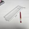Caja Plástica Transparente Larga Ps para Empaque de Té y Almacenamiento de Póker, Forma Rectangular en Stock, Personalizable con Impresión de Logo