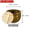 Pote de cerâmica pote de água doméstico cerâmica antiga com tampa pote de arroz espesso pote de molho pote de picles pote de fermentação pote de fermentação de vinho de arroz