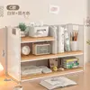 Prateleira de Armazenamento de Mesa Estante de Mesa Vertical Multicamadas Prateleira de Armazenamento Doméstico para Quarto Estante de Armazenamento Simples de Ferro Forjado para Sala de Estar