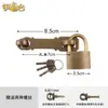Trinco de Porta Espessado Todo em Cobre Fecho de Trava Antigo Chinês Fivela de Fechadura de Cobre Puro Fivela de Corrente Retrô Fivela de Porta Fechadura de Porta Porta de Armário de Porta