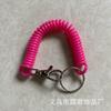 Llavero con cordón de plástico antipérdida para teléfono móvil, llavero con cordón de color caramelo.