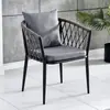 Conjunto de Mesa e Cadeiras para Exterior Atacado Móveis para Cafés de Lazer Mobília para Vilas Externas Pátios Abertos Varandas Cadeiras de Rattan Conjunto de Três Peças