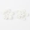DIY laço feito à mão Acessórios de cabelo coreanos material Couro de microfibra Flor de cinco pétalas Acessórios para joias Produtos semi-acabados atacado