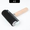 Rodillo de goma para suministros de arte, rodillo de goma de 10 cm, rodillo de tinta, mango de madera, rodillo de goma, extensión de agua, herramienta de pintura, herramienta de grabado.