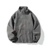 Otoño 2026 Nueva Chaqueta Casual para Hombre Estilo High Street Cuello Alto Piel Sintética Bordada Chaqueta Casual para Hombre