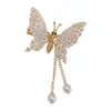 Pasador de Mariposa Móvil para Mujer, Pinza para Flequillo Lateral de la Frente, Nuevo Modelo de Celebridad de Internet 2022, Colgante, Estilo Fresco