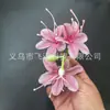 Novo Filme 3D Mais Vendido Flor de Jasmim Artificial de Três Pontos Corsage de Lírio Acessório de Cabelo Guirlanda Grampo de Cabelo Materiais de Flores em Estoque