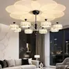[Transfronteiriço] Novo Balcão de Bar Minimalista Estilo Chinês Quarto Mármore Cobre Total Luminária Pendente Pequena de Cabeceira com Iluminação Criativa de Jade de Espectro Completo