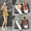 Tenis Blancos de Caña Alta Estilo Coreano para Mujer, Adecuados para Combinar con Faldas, para Personas Menudas, Nuevo Modelo Verano 2026, Zapatos Deportivos de Caña Alta para Correr al Aire Libre para Mujer