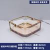 Cenicero de cristal de alta calidad para el hogar, pequeño, exquisito, moderno, cuadrado, para cigarrillos, ligero, de lujo, para sala de estar, creativo, para hotel, de alta calidad.