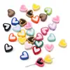 Paquete de Materiales para Joyería Accesorios Pulsera Collar DIY Hecho a Mano Cuentas Corazón Aceite de Goteo Pintura en Aerosol Acrílica 12x10mm