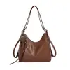 Mochila Bolso Tote de Gran Capacidad para Mujer 2026 Otoño Nuevo Estilo Moda Bolso de Hombro Único Nicho Color Sólido Personalidad Bolso de Mano