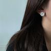 "biu boom" fuegos artificiales aretes fríos fáciles aretes de circón perla aretes retro personalidad simple temperamento aretes de moda