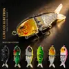 Isca Artificial Lingyue Quente de Vendas Transfronteiriças, Isca de Natação Multi-Seções, Isca de Pesca Colorida, Isca de Afundamento Lento para Lúcio e Robalo
