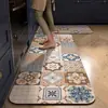 Tapete de chão de cozinha, base de tapete, tapete especial para pés, lama de diatomáceas, lavável, absorvente, antiderrapante, resistente a óleo, tapete de porta de entrada transfronteiriço