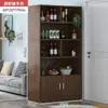 Armário de Vinho Armário de Exibição Armário Divisória para Sala de Estar Prateleira de Armazenamento Exibição Porta-Vinho Armário de Vinho Tinto Doméstico Armário de Chão Armário de Vinho