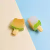 Miniatura Picolé de Fruta Realista Acessórios de Resina Fofo Sorvete de Fruta 3D Cola de Creme para Case de Celular DIY Grampo de Cabelo