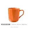 Caneca de Cerâmica com Tampa e Colher para Uso Doméstico, Caneca de Leite Macaron Criativa Estilo Europeu, Caneca de Café Personalizada da Moda, Copo de Água