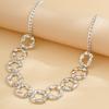 Joyería Transfronteriza Europea y Americana Anillo Plegado Versátil Cadena para Cintura Cadena de Anillo Corrugado Simple Cadena corporal bodychain