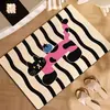 Alfombrilla de baño ovalada absorbente de tierra de diatomeas con forma de Dachshund, alfombrilla de baño antideslizante, felpudo para la entrada del baño, alfombra estampada