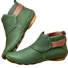 Zapatos de Mujer de Talla Grande Transfronterizos Europeos y Americanos Otoño e Invierno Casuales para Mujer Velcro Suela Plana Piel Suave Botines de Comercio Exterior Talla Grande Disponibles al por Mayor