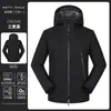 Chaqueta exterior de tres en uno con adhesivo de sellado térmico completo para hombres y mujeres, impermeable, cortavientos, ropa de montañismo, chaqueta personalizada, Kailai