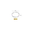 En stock: Anillo Redondo Perforado de Acero Inoxidable 430 para Torre, Molde para Galletas y Empanadas, Anillo para Pastel de Arroz, Molde para Tartaletas Francesas