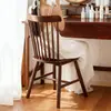 Banqueta de Madeira Maciça para Toucador, Cadeira de Guarda-Roupa, Cadeira de Maquiagem Estilo Vintage para Quarto de Meninas de Uso Doméstico, Cadeira Windsor de Luxo Leve de Alta Qualidade