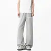 Pantalones de Chándal de Verano para Hombres y Mujeres, Estilo Americano, Peso Pesado, Holgados, Deportivos, Adelgazantes, Pantalones Rectos, Pantalones Casuales para Hombre