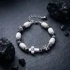 Estilo europeo y americano, pulsera de acero de titanio transfronteriza que no se decolora, ajustable, con un tacto lujoso y de alta gama, adecuada tanto para hombres como para mujeres, un accesorio moderno y versátil