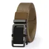 Cinturón de Nylon con Hebilla Automática Sin Dientes de Venta Caliente para Hombre, Cinturón Casual de Lona Transpirable Todo Terreno para Jeans