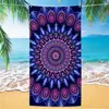 Toalla de playa de microfibra con mandala, bestseller transfronterizo de Amazon, toalla impresa digitalmente, toalla de baño para la playa, toalla de secado rápido