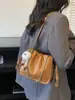 Bolsa Pequena Versátil com Corrente para Mulheres Moda Primavera 2026 Transfronteiriça, Nova Bolsa Quadrada Pequena Plissada Nuvem, Bolsa Transversal de Nicho