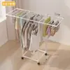 Secador de Roupas Simples Móvel Multifuncional de Chão Cabideiro de Roupas Armário de Roupas Doméstico para Quarto Varanda