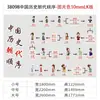 Tabela de Sequência de Dinastias Chinesas Decoração de Parede Cultural Salão de Jardim de Infância Corredor Criação Ambiental Imagem Temática Produto Acabado