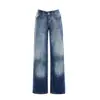 Jeans Juveniles Naranja # Cintura Ajustable Diseño Lavado Pierna Ancha para Mujer, Corte Holgado, Adelgazantes, Modernos, Versátiles, Pantalones de Largo Completo
