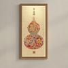 Pintura Decorativa de Entrada de Cabaça, Novo Estilo Chinês, Nove Peixes Reunindo Riqueza, Pintura de Parede no Fim do Corredor da Sala de Estar, Mural Sofisticado