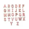 Cuentas Espaciadoras de Aleación de 10 mm de Colores con Goteo de Aceite, 26 Letras, Cadena para Teléfono Móvil, Colgante con Cuentas, Pulsera, Collar Hecho a Mano para DIY