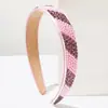 Diadema de Moda Europea y Americana con Bloques de Color y Pedrería Pesada para Mujer, Diadema Elegante con Personalidad de Pedrería y Perlas, Accesorio Versátil para la Cabeza para Exteriores