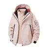 Chaqueta tres en uno a prueba de viento e impermeable para hombres y mujeres, con forro de forro polar, adecuada para otoño e invierno, y diseñada para senderismo, ciclismo y montañismo