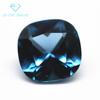 Ventas de fábrica 5A cuadrado grueso 120# Azul Verde cristal puntiagudo piedra desnuda sintético cuadrado grueso forma de almohada No. 120 espinela azul verde