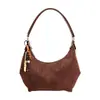 Bolso de Suéter Simple Retro Tipo Empanada para Mujer 2025 Otoño Nuevo Bolso de Mano Casual Moda Versátil Bolso de Hombro Cruzado