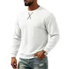 Sudadera casual de cuello redondo con bordado, manga larga, jacquard simple de peso pesado, corte holgado, para hombre, superventas de otoño e invierno, europea y americana, transfronteriza